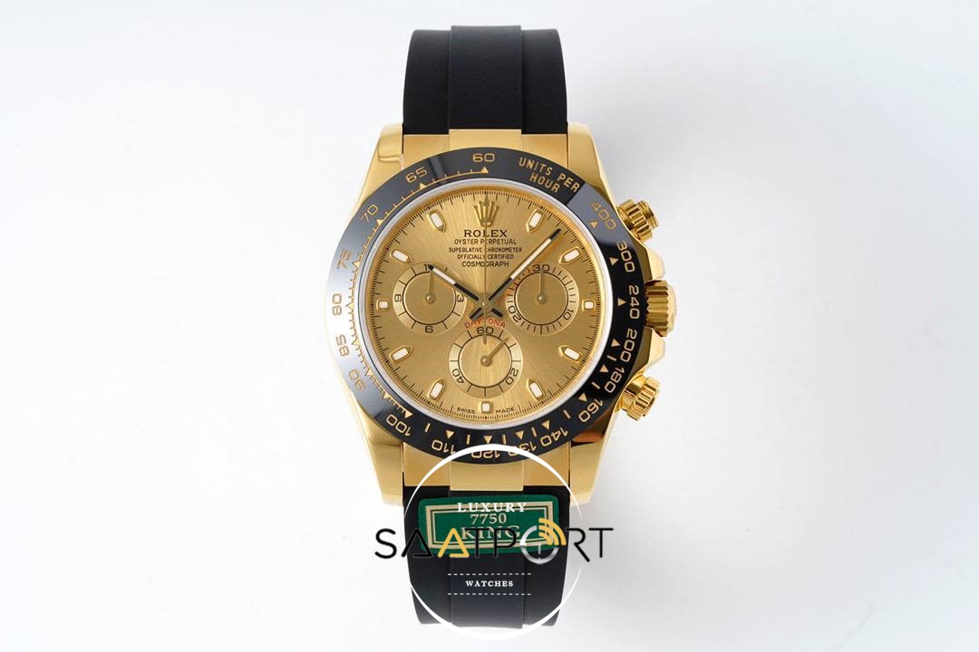 Rolex Daytona King Factory Gold Kadran 40 mm 904L Gold Kasa Super Clone ETA