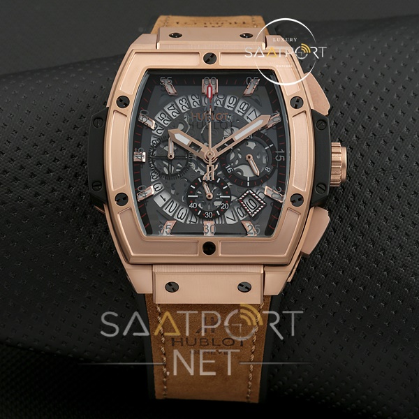 Hublot MP-06 Senna Rose Gold Pilli Cronometreli