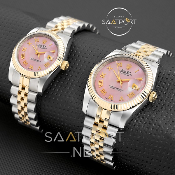 Replika Rolex Bayan Saati 31 mm ve 36 mm Pembe