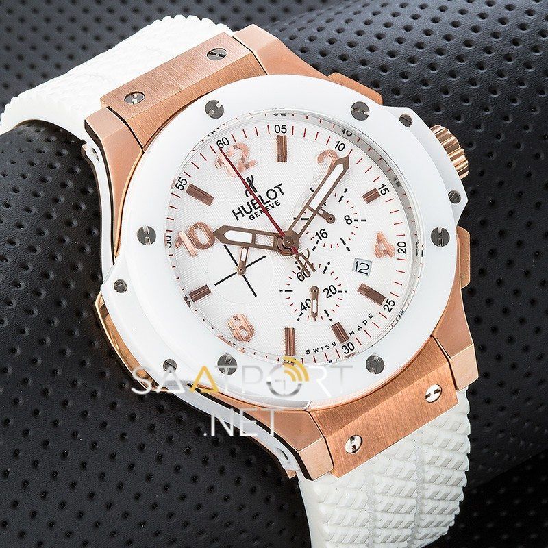 HubLot Big Bang Beyaz Rose Seramik Bezel