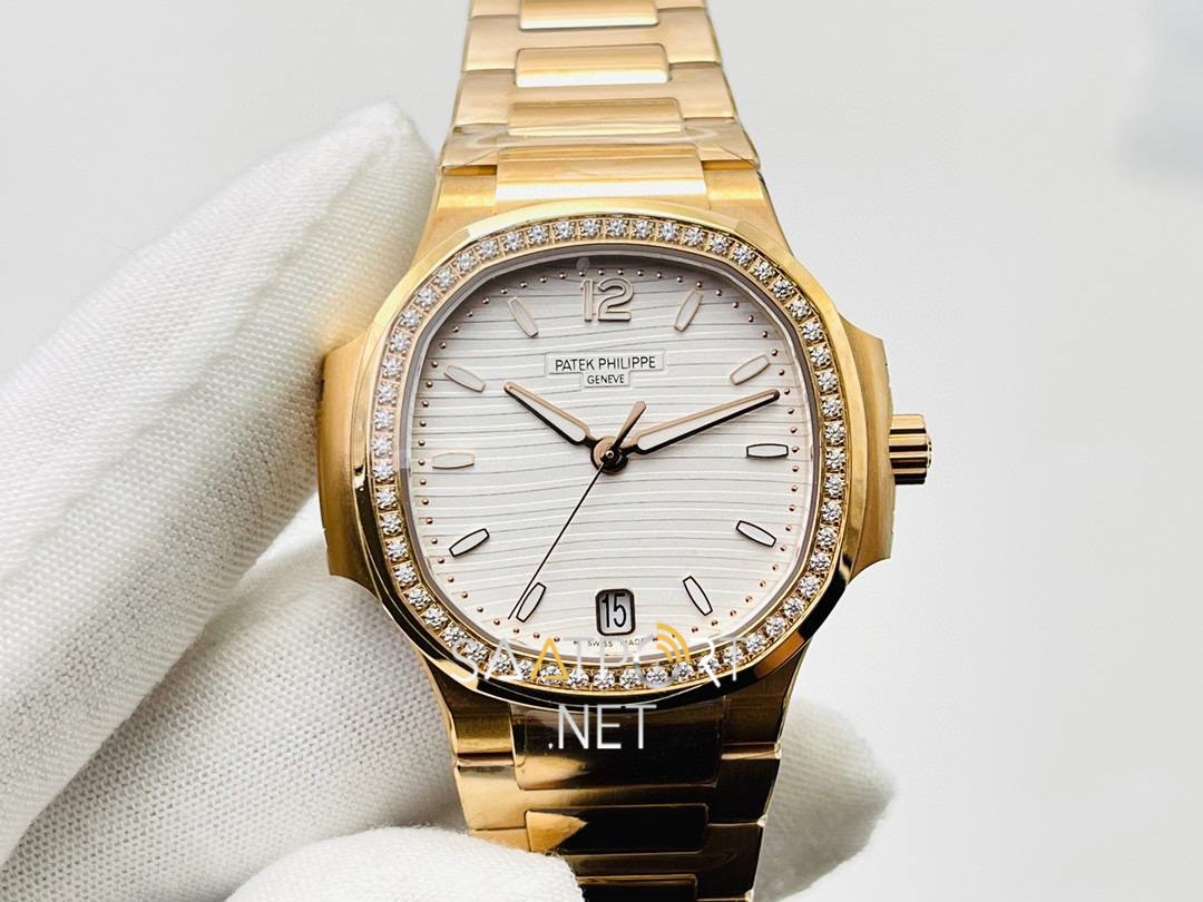 Patek Philippe Nautilus 71181200R-001 Rose İçi Beyaz 37 mm Bayan Saati