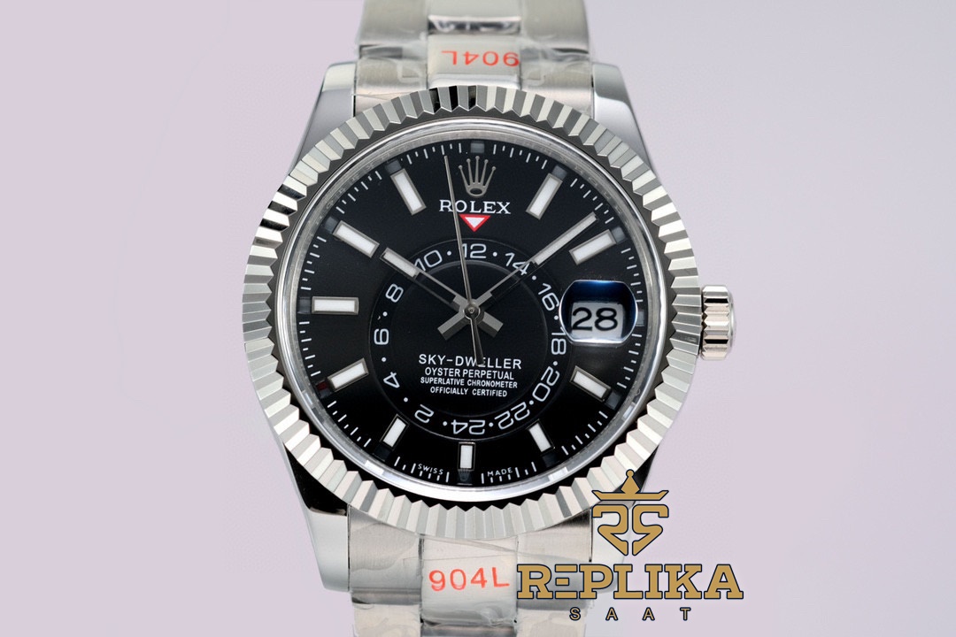 Rolex Sky-Dweller 326934 Siyah Kadran 42mm Super Clone ETA