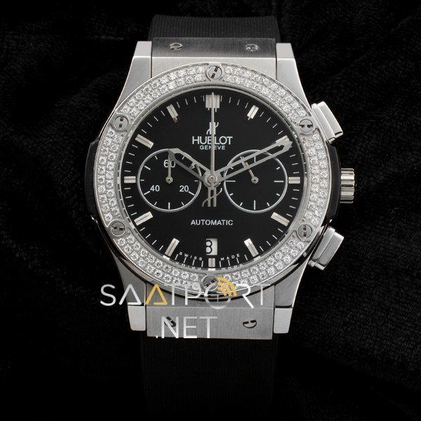 Hublot Fusion Baguette Diamond Unisex Silver