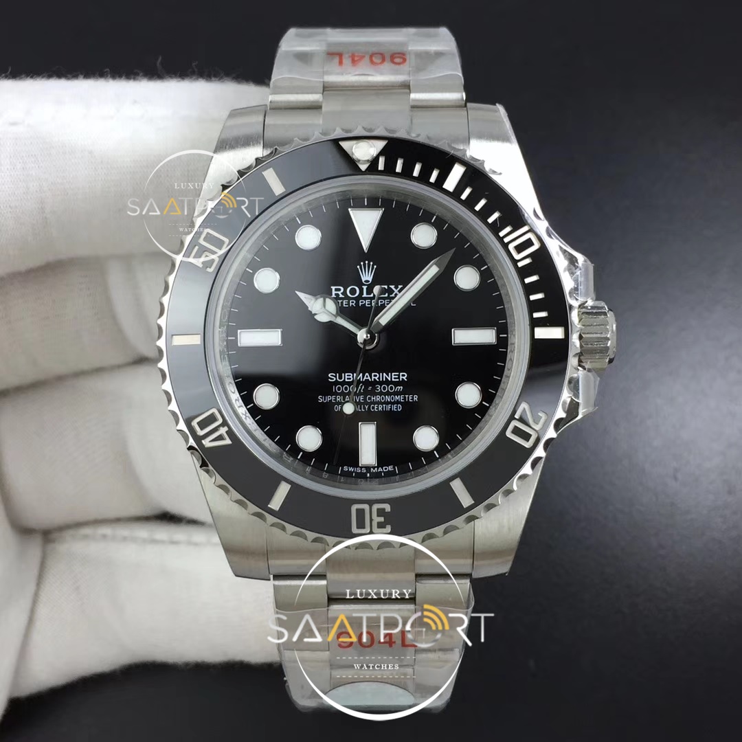 Rolex Submariner 114060 No Date Black Ceramic ZZF 904L 3130 Super Clon