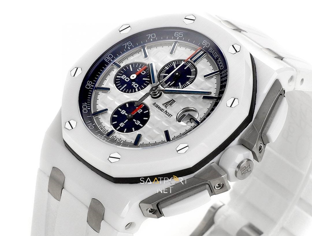 Audemars Piguet Royal Oak Offshore Seramik Beyaz Super clone ETA