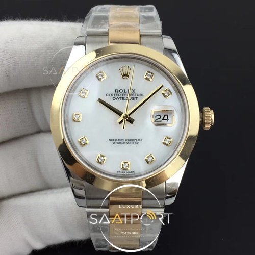 Rolex Eta Saat 126301 DateJust II 41mm GMF 1-1 Best Edition MOP Diamond Dial Oyster Bracelet 3235