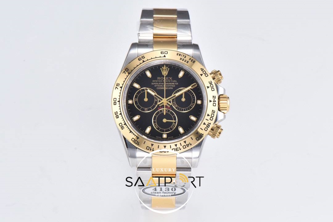 Rolex 116503 Daytona 904L Clean Factory 40 mm Gold Çelik Bezel Super Clone ETA