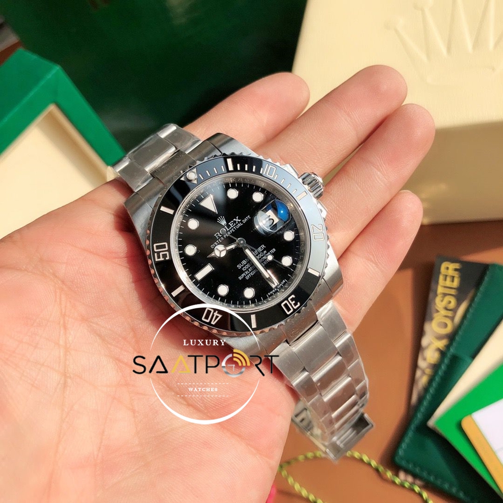 Rolex Submariner 116610LN 904L Siyah Kadran Noob Super Clone ETA