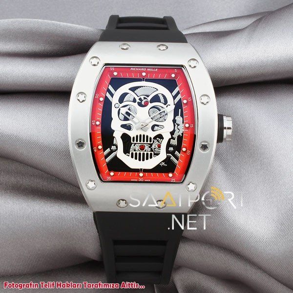 Richard Mille Skull Kırmızı Otomatik