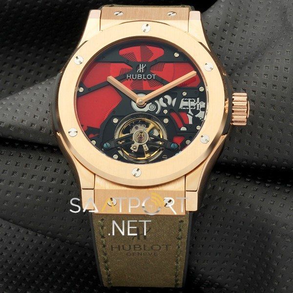 Hublot Classic Fusion Vitrail  Tourbillon Yeşil Rose