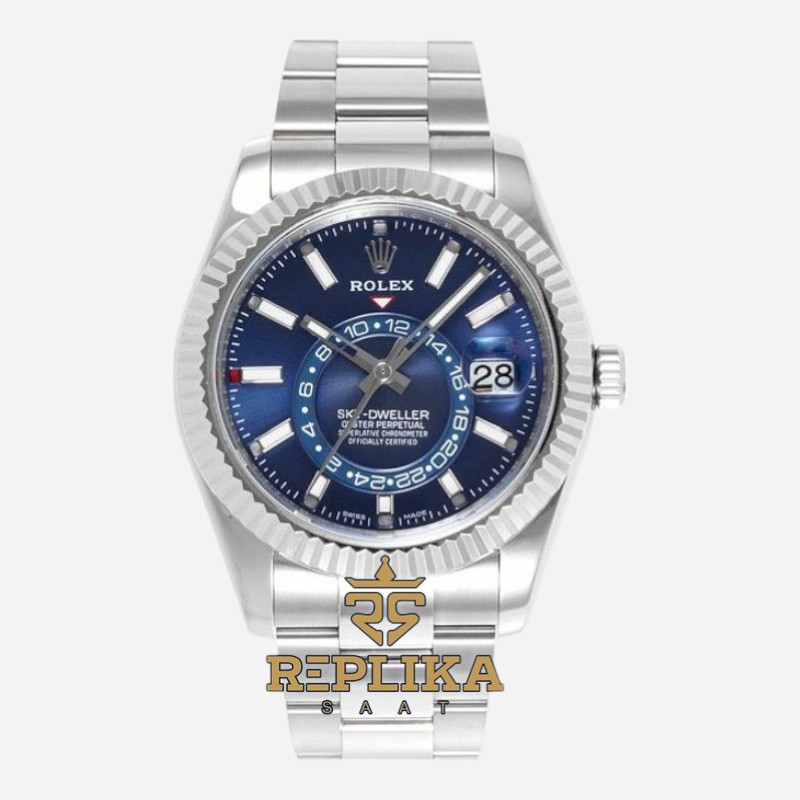 Rolex Sky Dweller 336934 Mavi Kadran 904L Oyster 9002 Super Clone ETA
