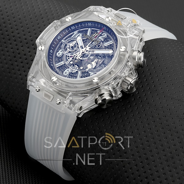 Hublot Şeffaf Saat Modelleri Replika Saatleri