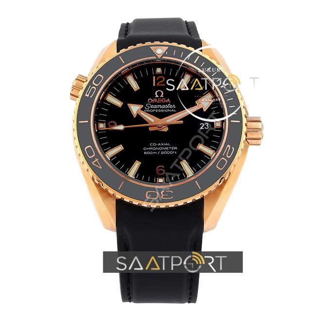 Omega Seamaster Gold Planet Ocean Black Bezel