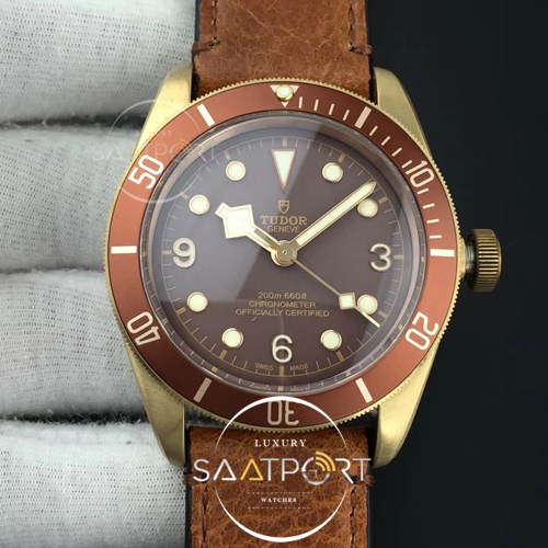 Tudor Heritage Black Bay Bronze XF 1-1 Brown Leather Strap ETA SWİSS SUPER CLON