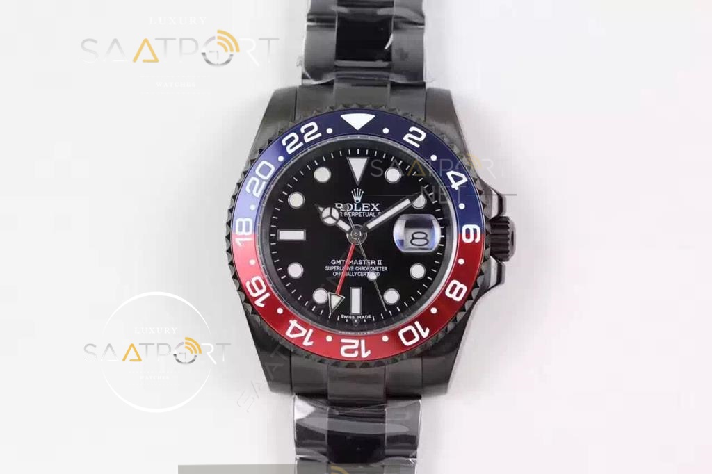 Rolex Gmt Master 2 Black Pepsi 3186 ETA