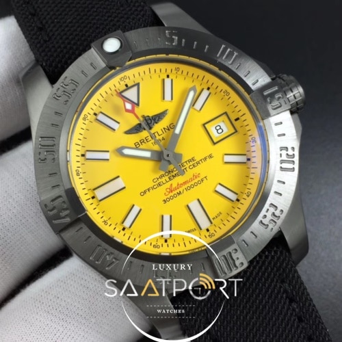 Avenger II Seawolf PVD GF  Yellow Dial on Black Rubber Strap V2