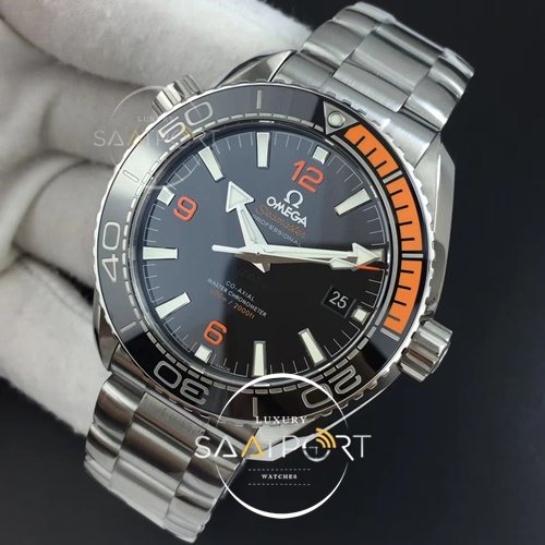 Omega Planet Ocean 43.5mm  VS Facrory Best Edition Black Orange Bezel Super clon