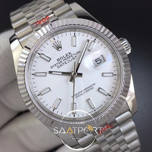 Rolex DateJust 36 mm Noob 1-1 Best Edition 904L Steel White Dial Super clon