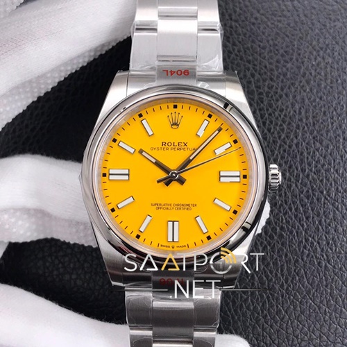 Rolex Oyster Perpetual 41 mm Sarı Kadran 2020 124300