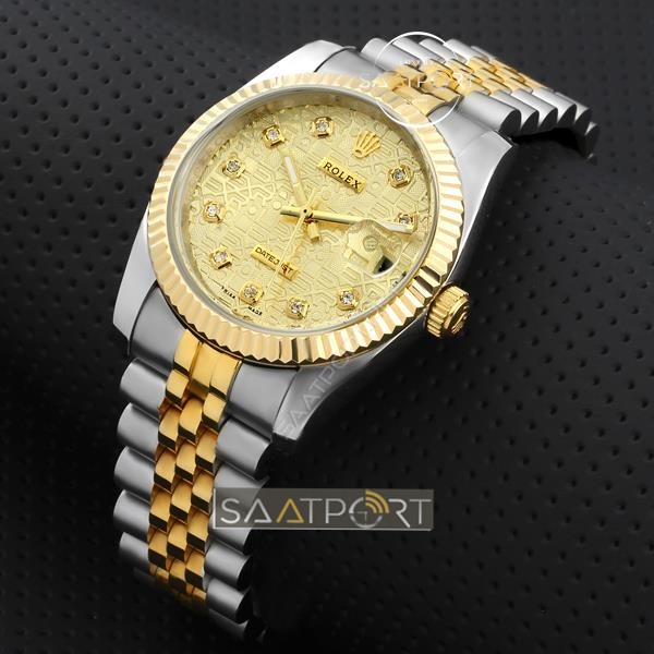 Rolex DateJust 69173 Champagne Diamond Dial