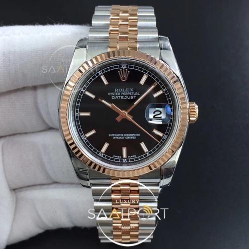 Rolex DateJust 36 mm ARF 1-1 Best Edition Black Dial Stick Markers SH3135