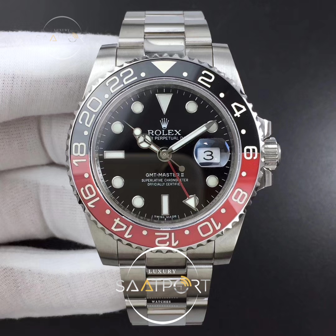 Rolex GMT Master II 116719 BlackRed Real Ceramic 904L GMF Best Edition Black Dial