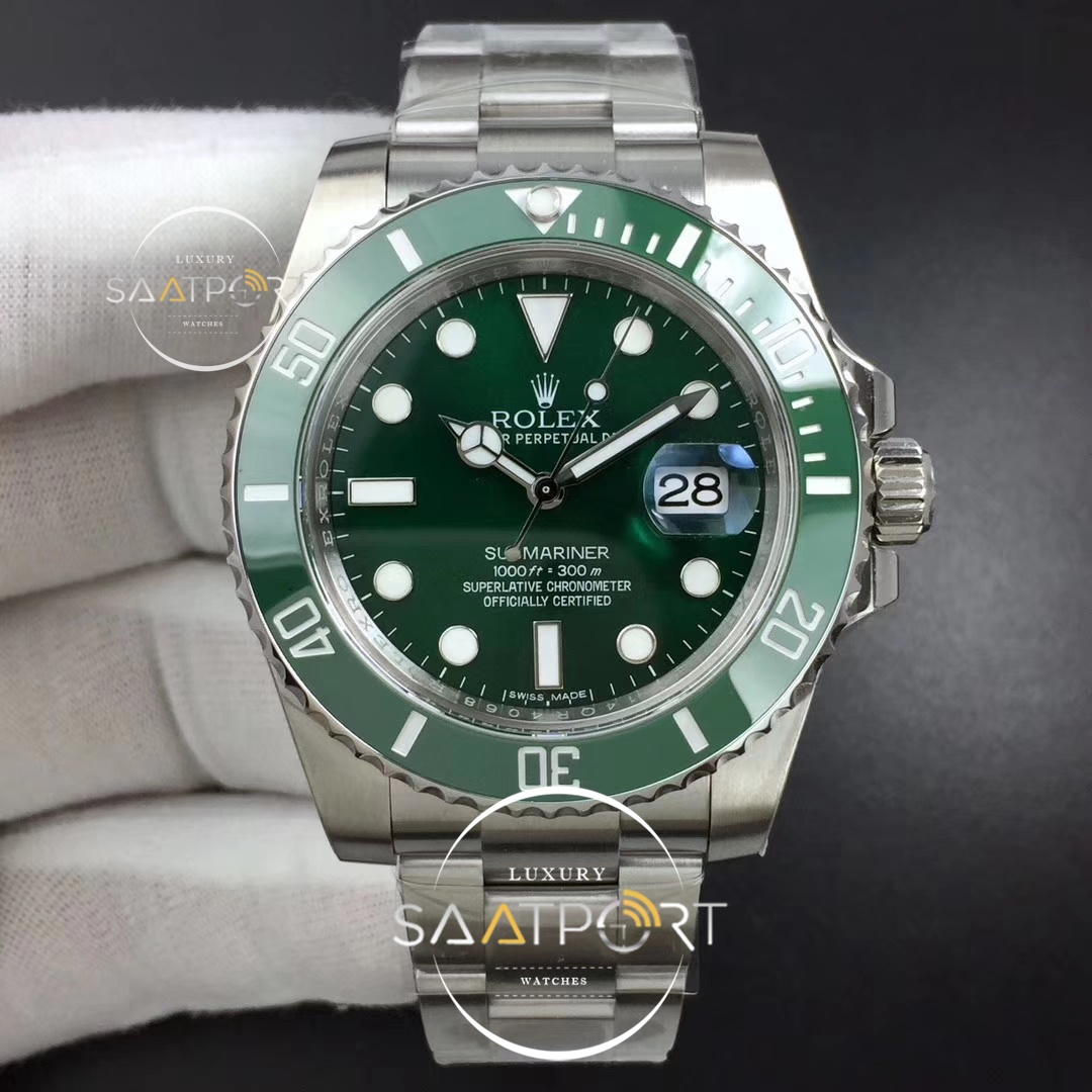 Rolex Submariner 116610 LV Green Ceramic ARF 904L SS Case and Bracelet SH 3135 V2