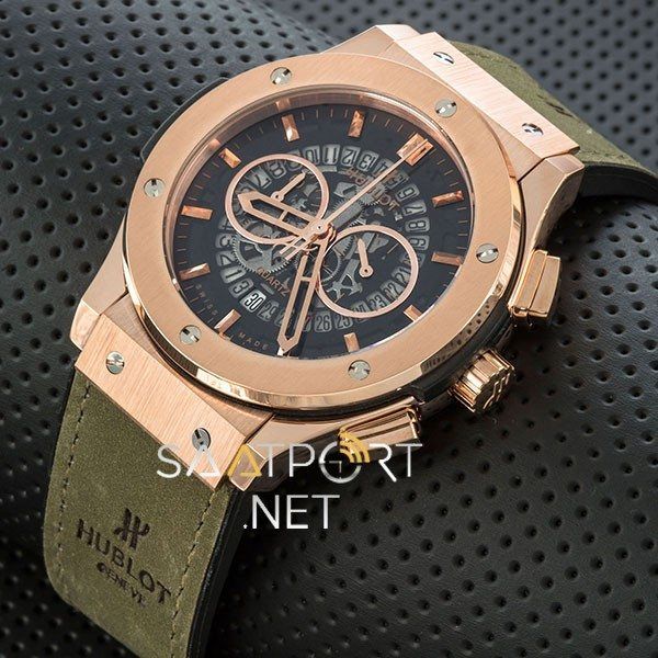 Hublot Fusion Yeşil Rose Chronograph