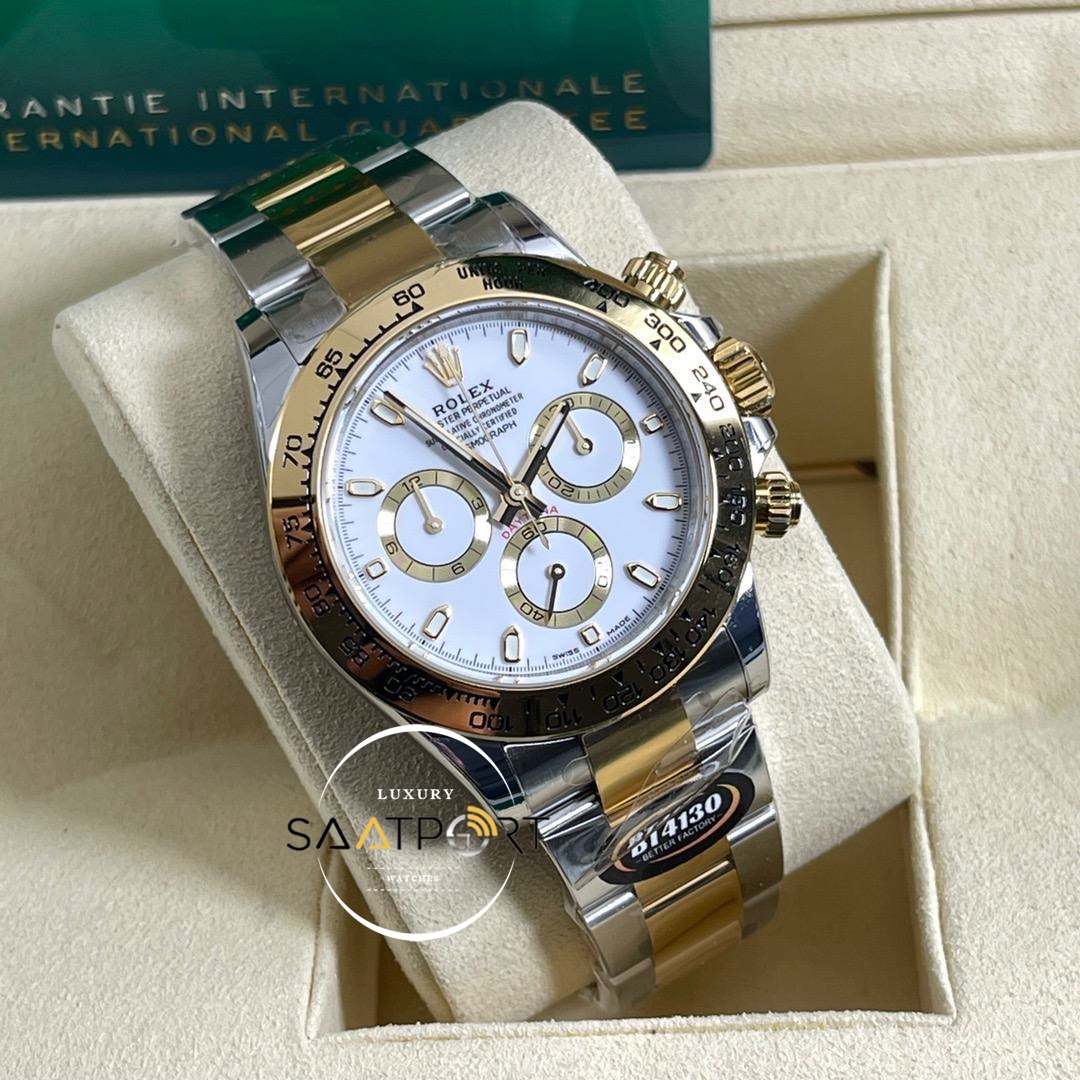 Rolex Eta Saat 116503 Daytona BT Factory Beyaz Kadran