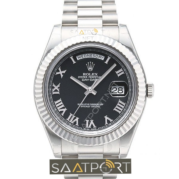 Rolex Day Date Black Dial Eta Mekanizma 3255