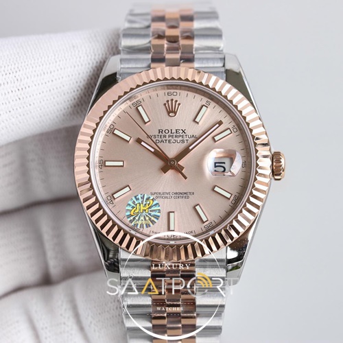 Rolex Datejust Eta Saat Rose Pembe Kadran Jh Factory 3235 Eta Mekanizma