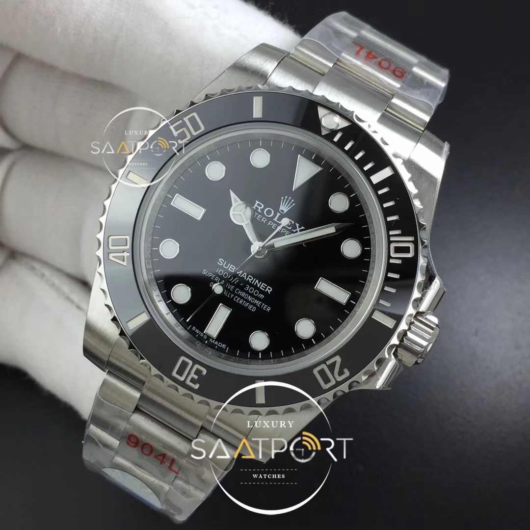 Rolex Submariner 114060 No Date Black Ceramic ZZF 904L 3130 Super Clon