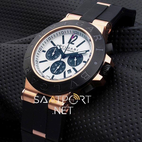 Bvlgari Diagono Titanium Two Tone Chronograph