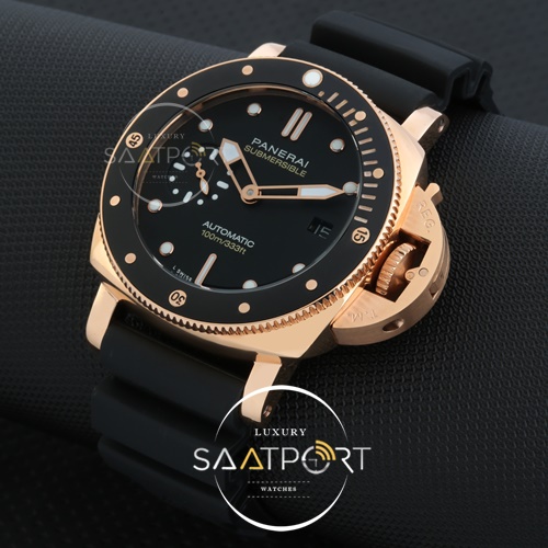 Panerai Submersible Gold 42 mm Silikon Kordon