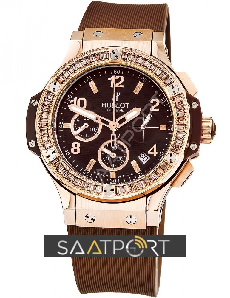 Hublot BIG BANG GOLD PAVÉ Brown 41 mm