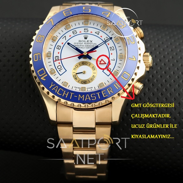 Rolex Yacht-Master II GMT 116668 Full Gold Otomatik Saat