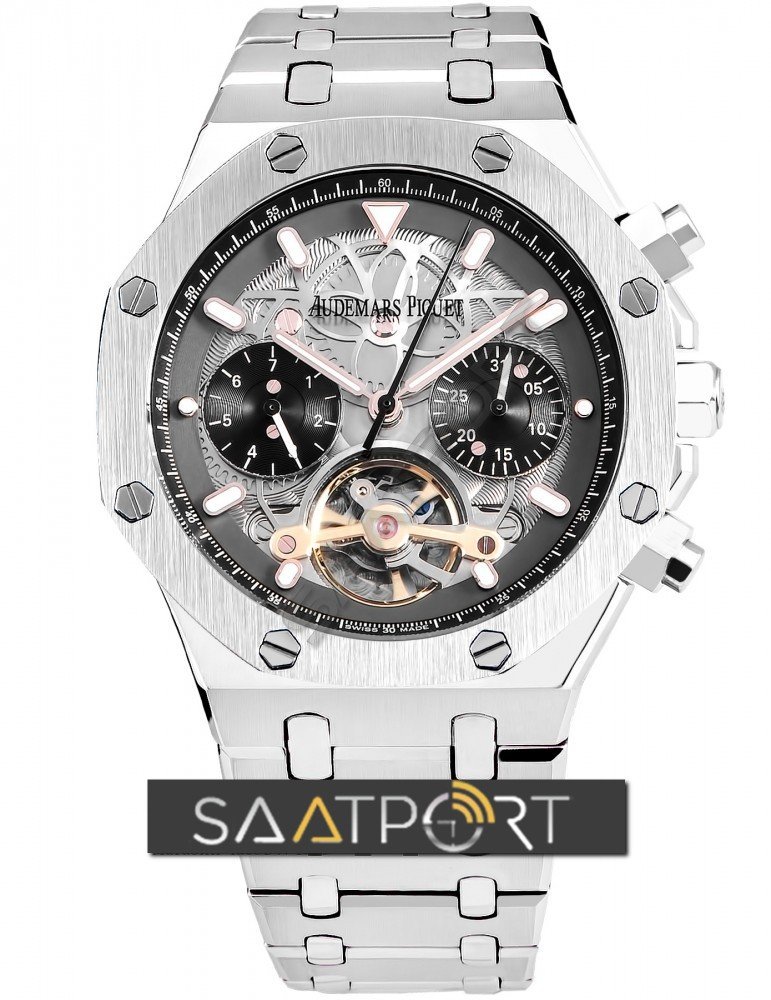 Audemars Piguet Royal Oak Tourbillon Silver Black 44 mm